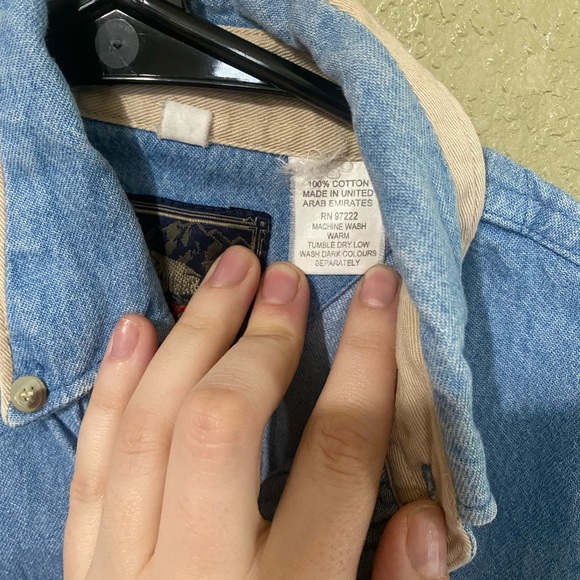 Vintage Denim Western Button Down - Picture 4 of 6